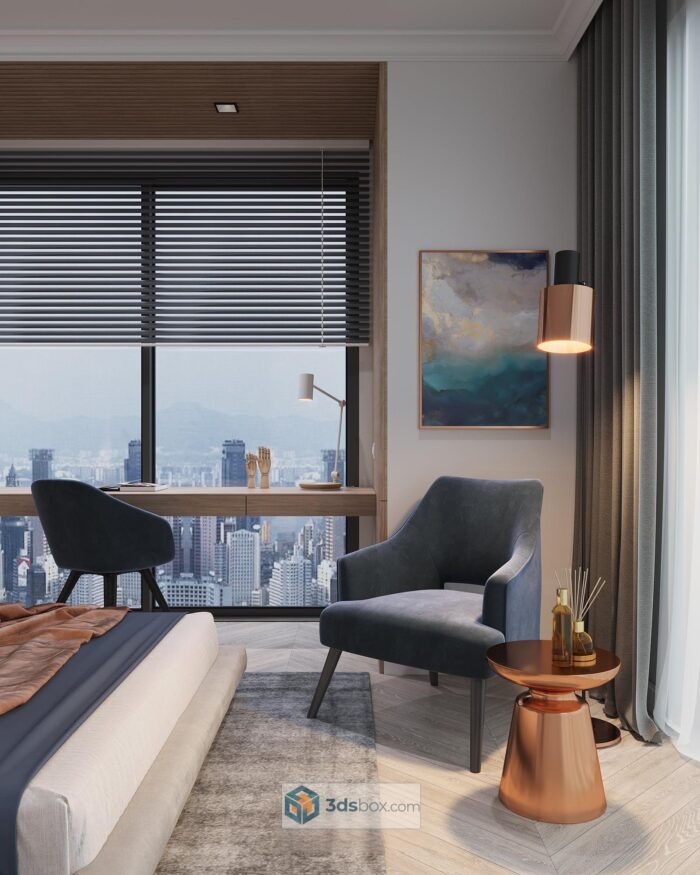 16 Full-Scene Interior 3D Models - 3DSBox-Vol.125
