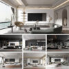 20 full scene living room 3d models vol101