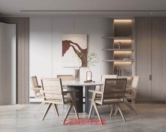 20 full scene dining room 3d models 3dsbox vol112 (1)