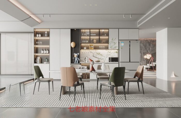 20 full scene dining room 3d models 3dsbox vol112 (10)