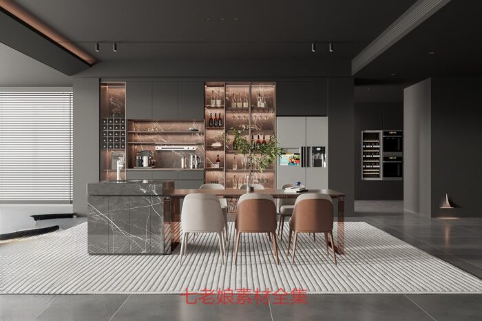 20 full scene dining room 3d models 3dsbox vol112 (12)