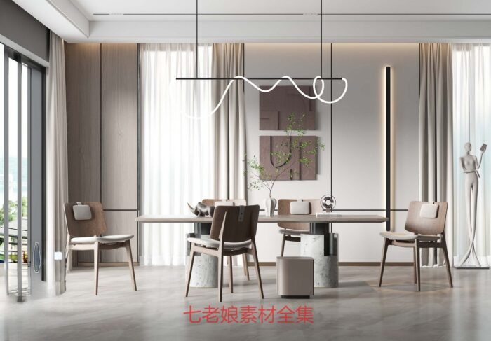 20 full scene dining room 3d models 3dsbox vol112 (19)