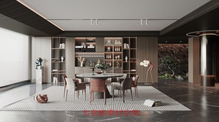 20 full scene dining room 3d models 3dsbox vol112 (3)