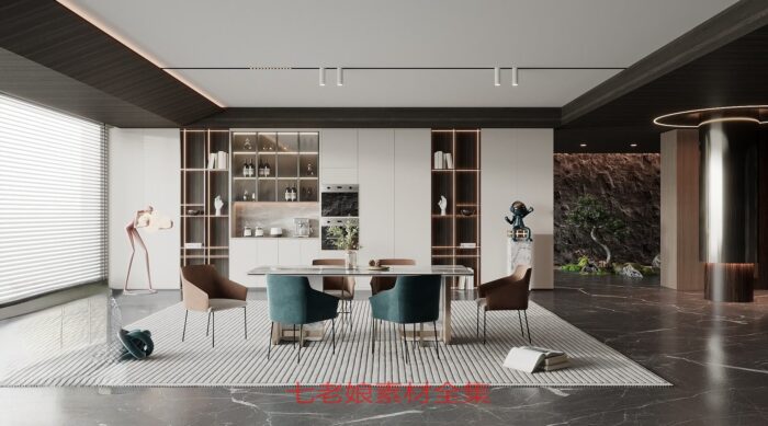 20 full scene dining room 3d models 3dsbox vol112 (4)