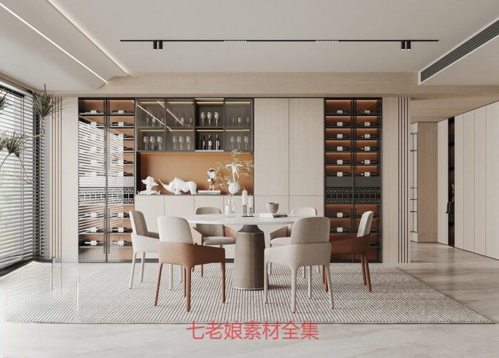 20 full scene dining room 3d models 3dsbox vol112 (5)