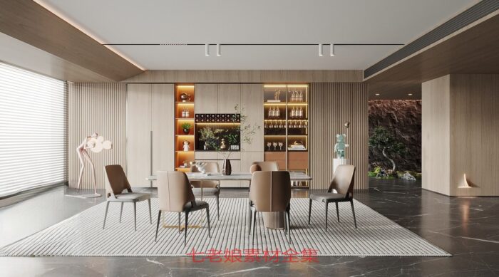 20 full scene dining room 3d models 3dsbox vol112 (6)