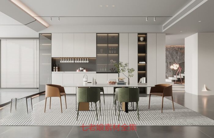 20 full scene dining room 3d models 3dsbox vol112 (9)