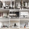25 Full Scene Home Office 3D Models Pro 3dsbox-vol.120