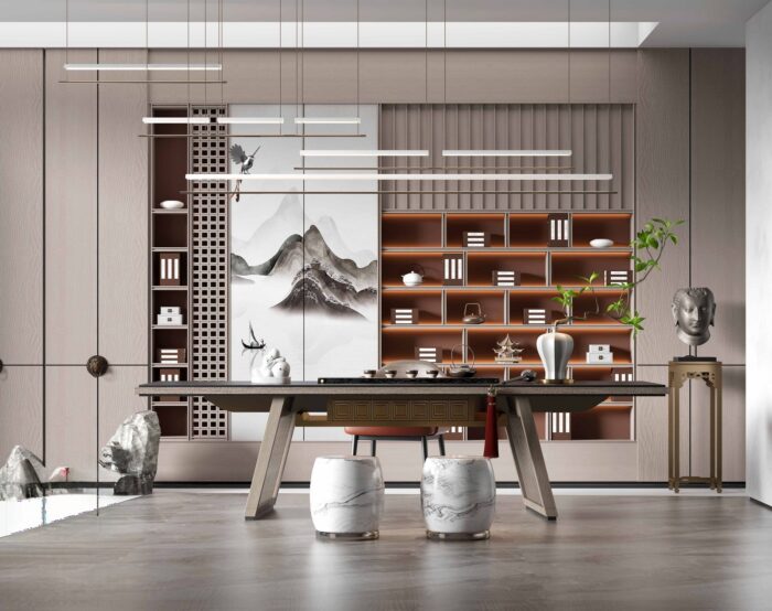 29 Full-Scene Tea Room 3D Models Pro 3dsbox-vol.122