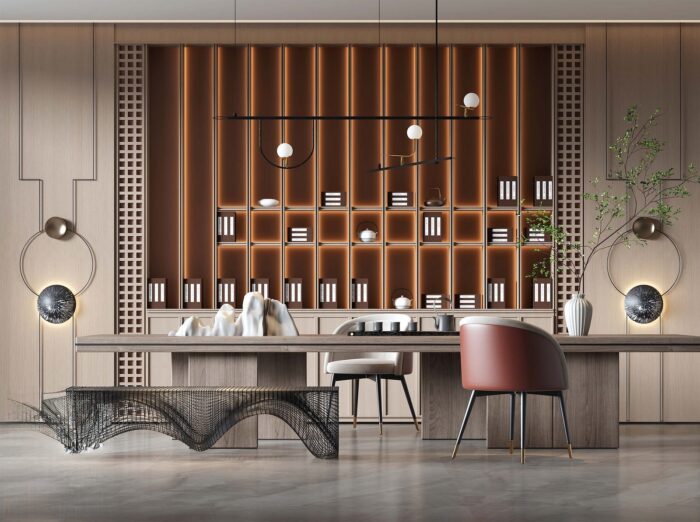 29 Full-Scene Tea Room 3D Models Pro 3dsbox-vol.122