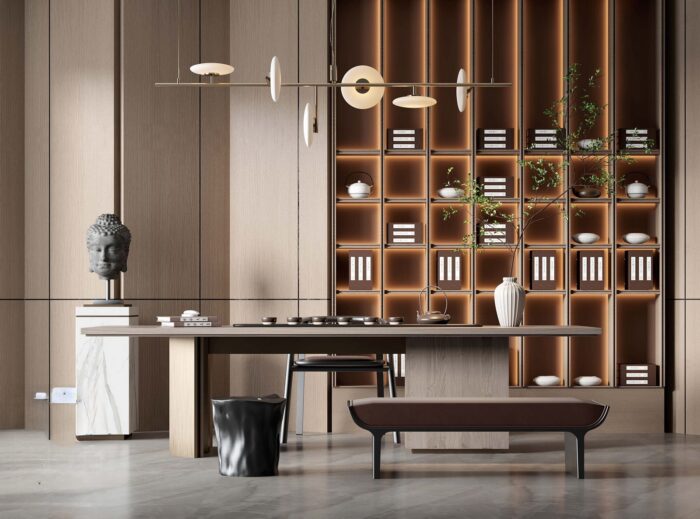 29 Full-Scene Tea Room 3D Models Pro 3dsbox-vol.122