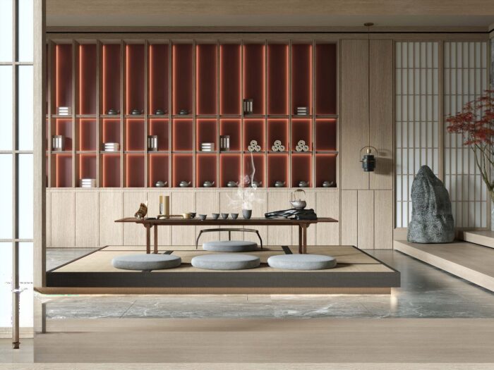 29 Full-Scene Tea Room 3D Models Pro 3dsbox-vol.122