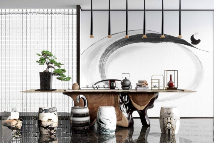 29 Full-Scene Tea Room 3D Models Pro 3dsbox-vol.123
