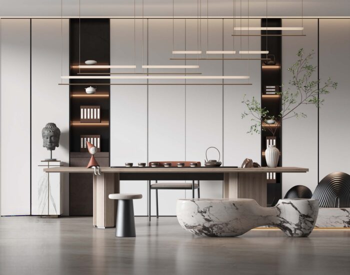 29 Full-Scene Tea Room 3D Models Pro 3dsbox-vol.123