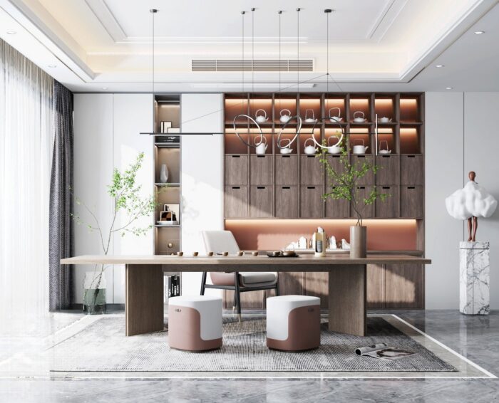 29 Full-Scene Tea Room 3D Models Pro 3dsbox-vol.123