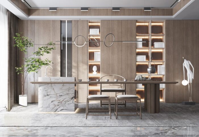29 Full-Scene Tea Room 3D Models Pro 3dsbox-vol.123
