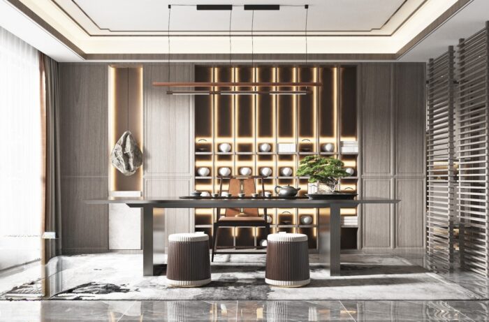 29 Full-Scene Tea Room 3D Models Pro 3dsbox-vol.123