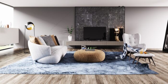 30 Full-Scene Modern Living Room 3D Models | 3dsbox Vol. 117