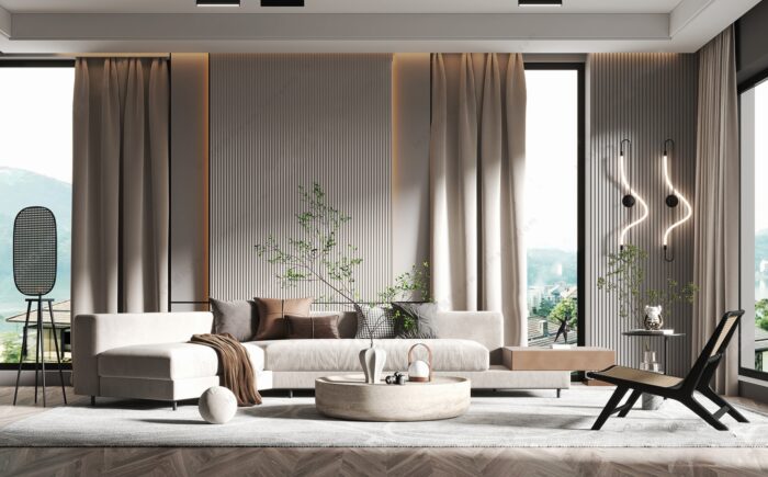 30 Full-Scene Modern Living Room 3D Models | 3dsbox Vol. 117