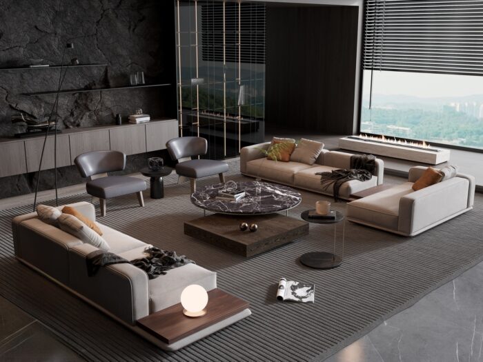 33 Living Room Sets 3D Models Pro - 3dsbox Vol.124