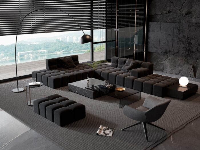 33 Living Room Sets 3D Models Pro - 3dsbox Vol.124