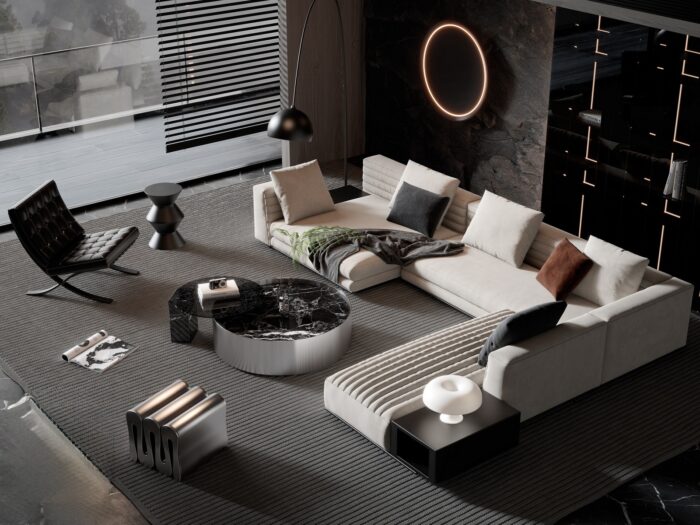 33 Living Room Sets 3D Models Pro - 3dsbox Vol.124