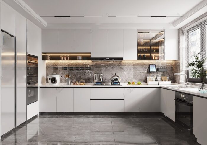 38 Modern Kitchen Interior Design 3D Model - Vol.126 | 3DSBox