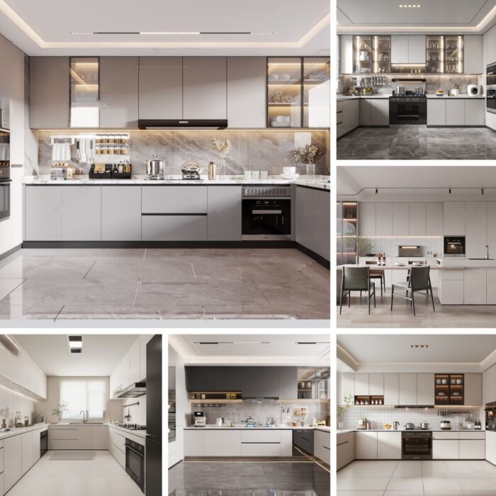 38 Modern Kitchen Interior Design 3D Model - Vol.126 | 3DSBox