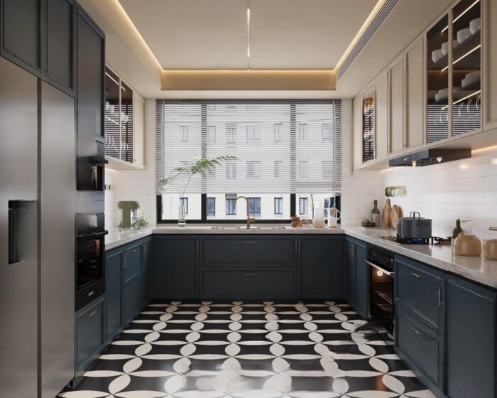 40 Modern Kitchen Interior Design 3D Model - Vol.127 | 3DSBox