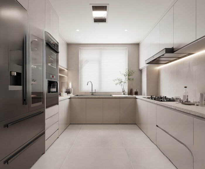 40 Modern Kitchen Interior Design 3D Model - Vol.127 | 3DSBox