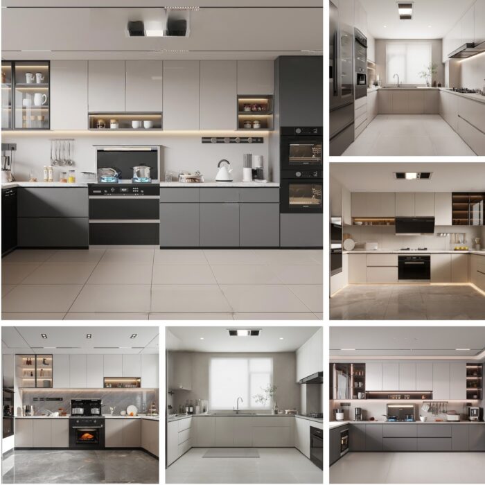 40 Modern Kitchen Interior Design 3D Model - Vol.127 | 3DSBox
