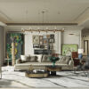Eclectic Living Room Interior 3D Model For Download-3ds Max & Corona