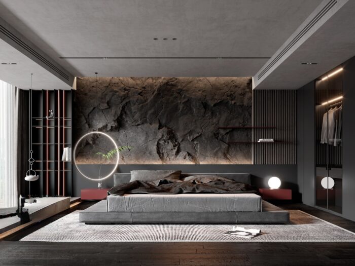 full scene bedroom 3d models (4)