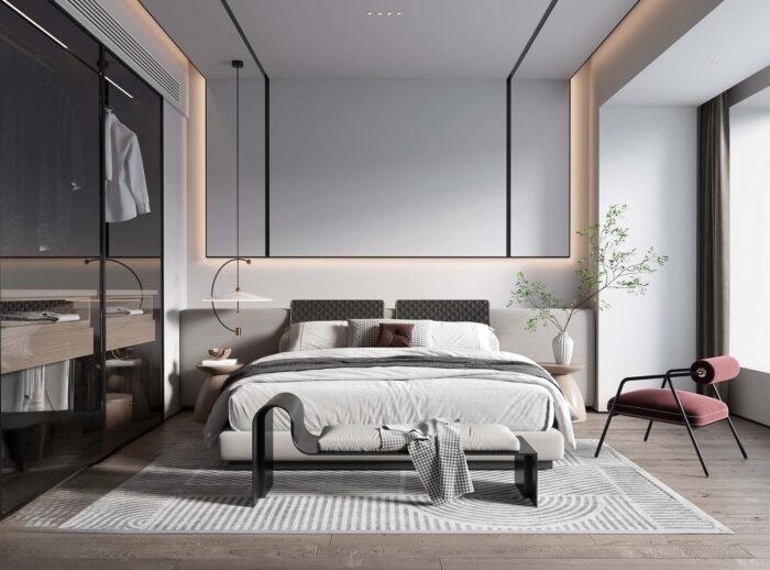 full scene bedroom 3d models (41)