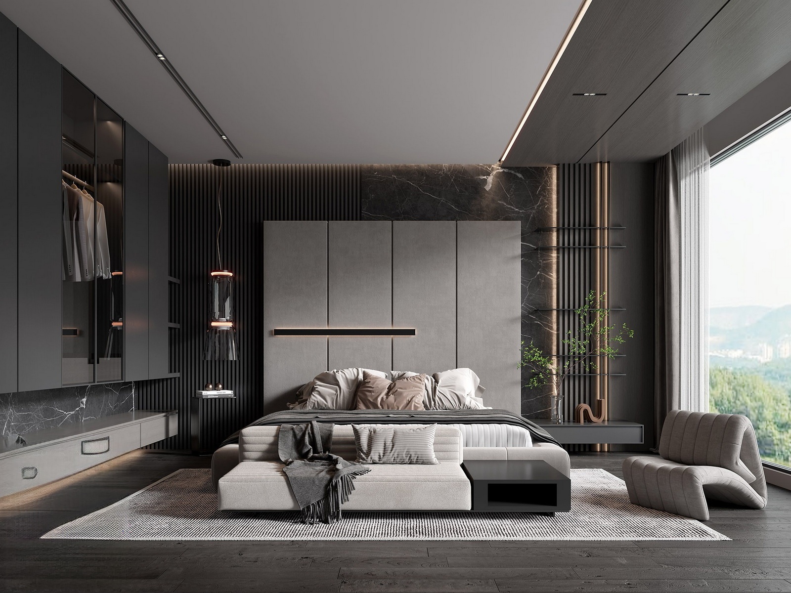 full scene bedroom 3d models (6)