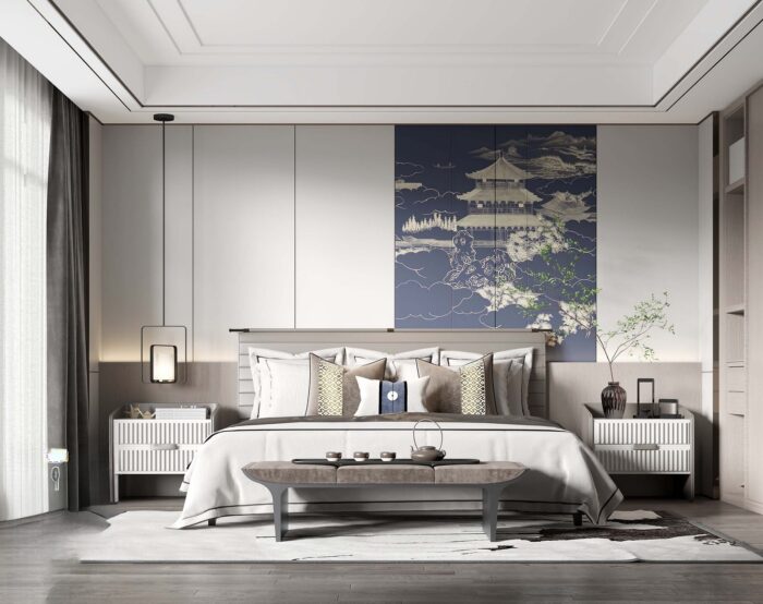 full scene bedroom 3d models (70)