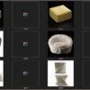 92 Modern Stools & Benches 3dsbox Models - Vol.118