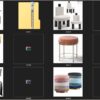 92 Modern Stools & Benches 3dsbox Models - Vol.118