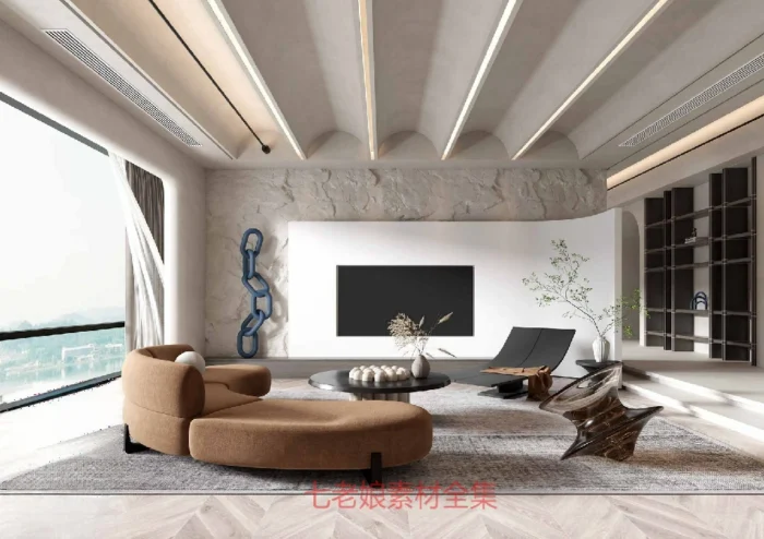 full scene living room 3d model 3ds max vol101 (1)