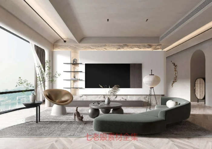 full scene living room 3d model 3ds max vol101 (2)