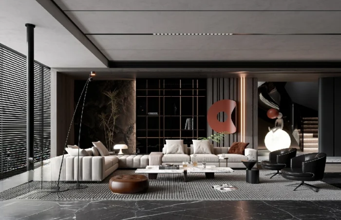 full scene living room 3d model 3ds max vol104 (10)