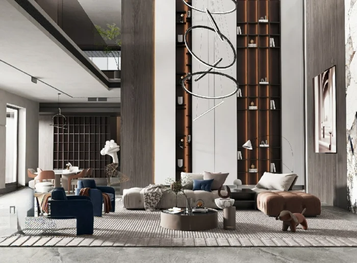full scene living room 3d model 3ds max vol107 (4)