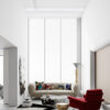 Modern Eclectic High Ceiling Living Room Scene 3D Model - Corona Render