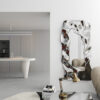 Modern Eclectic High Ceiling Living Room Scene 3D Model - Corona Render