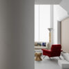 Modern Eclectic High Ceiling Living Room Scene 3D Model - Corona Render