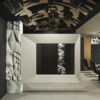 Modern Luxury Dark Interior Living Room & Kitchen 3D Model