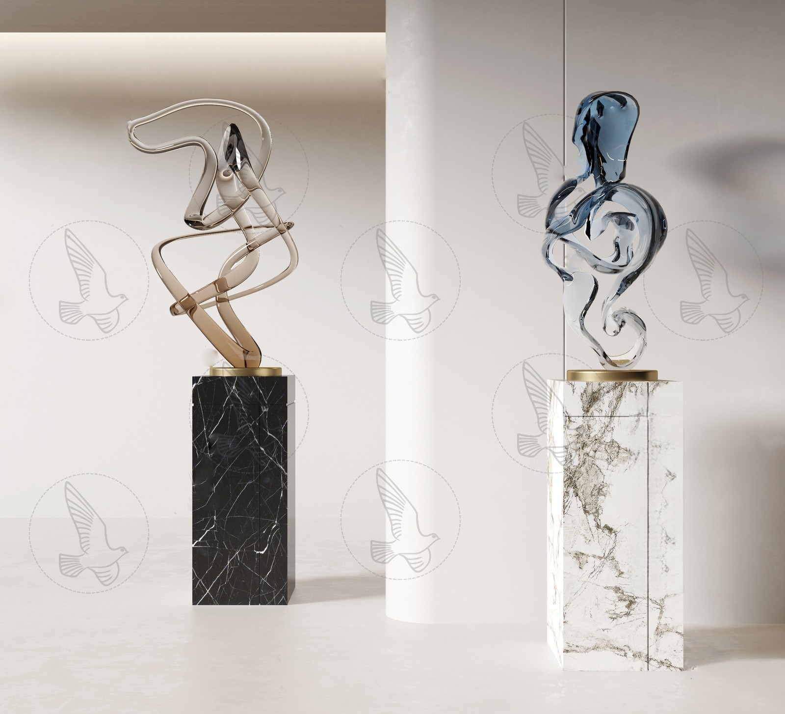 Abstract Decorative Sculpture 3d Model