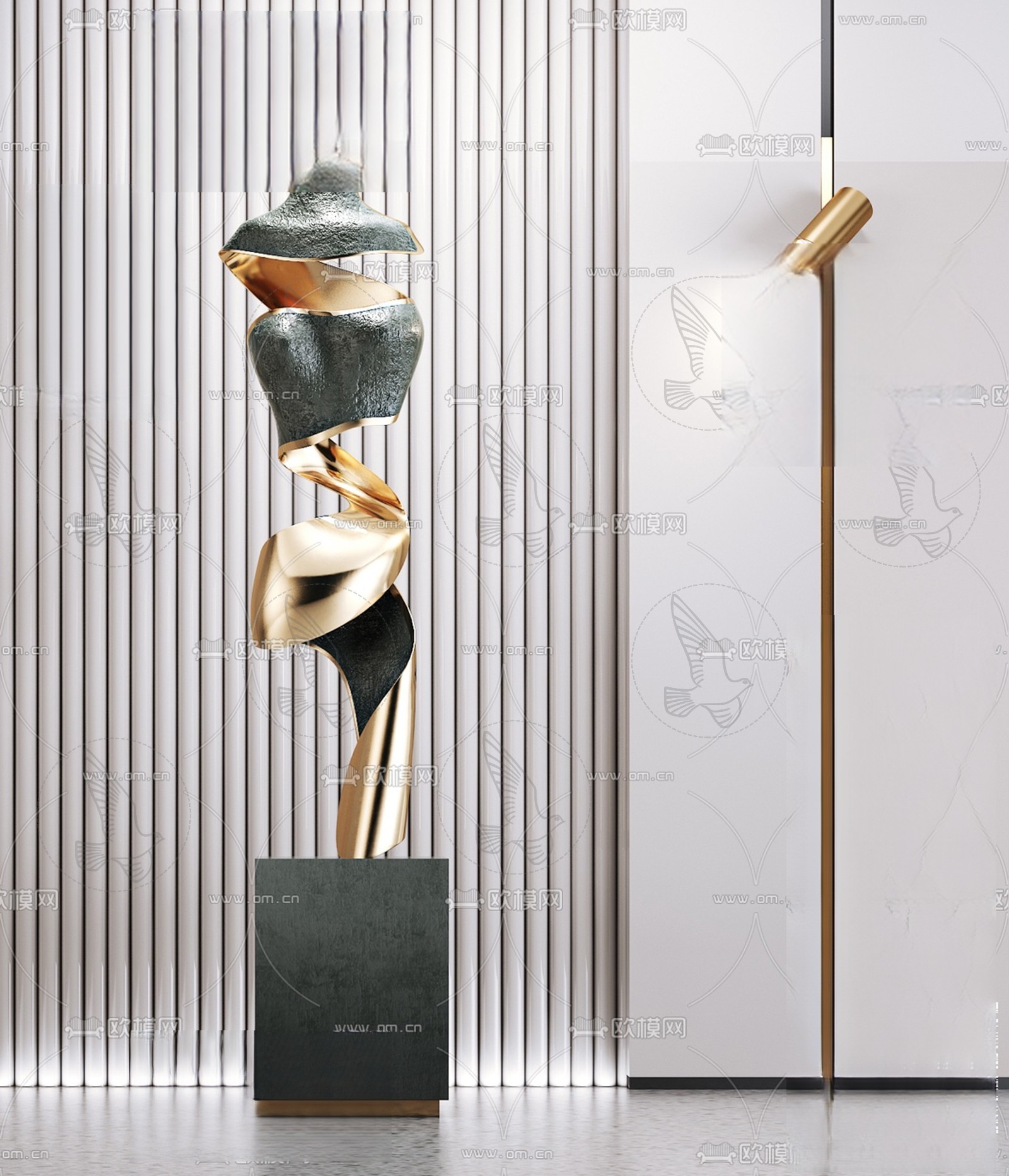 Abstract Decorative Sculpture 3d Model