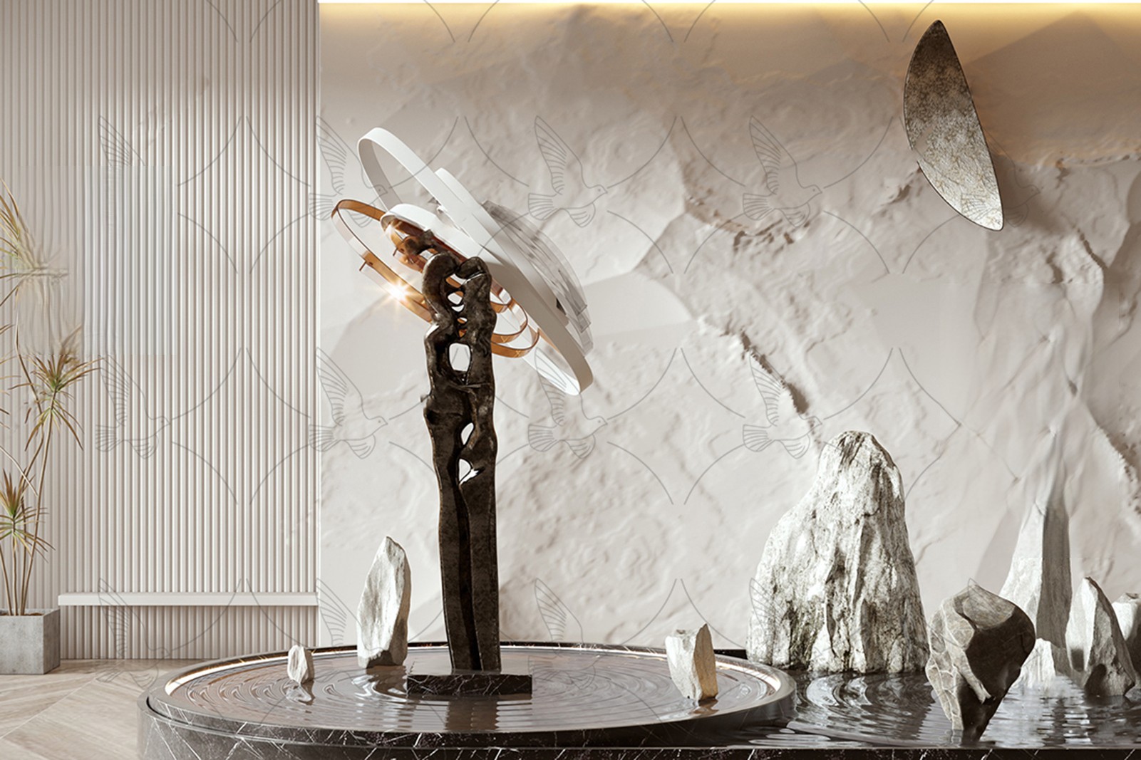 Abstract Loop Decorative Sculpture 3d Model