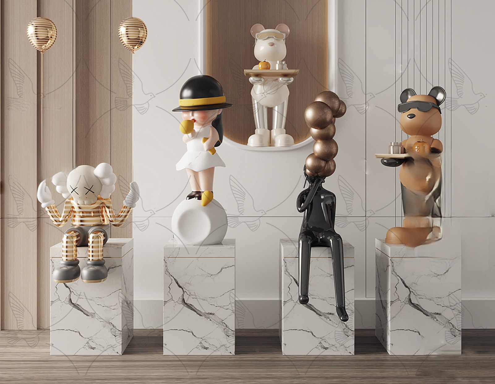 Decorative Character Figurines 3d Model